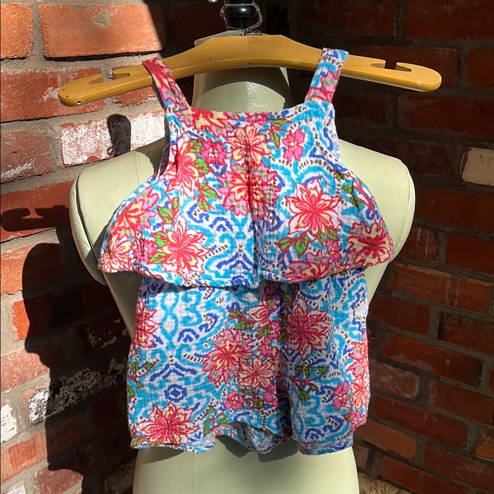 Patourelle Pippa & Julie Floral Romper Size 2t